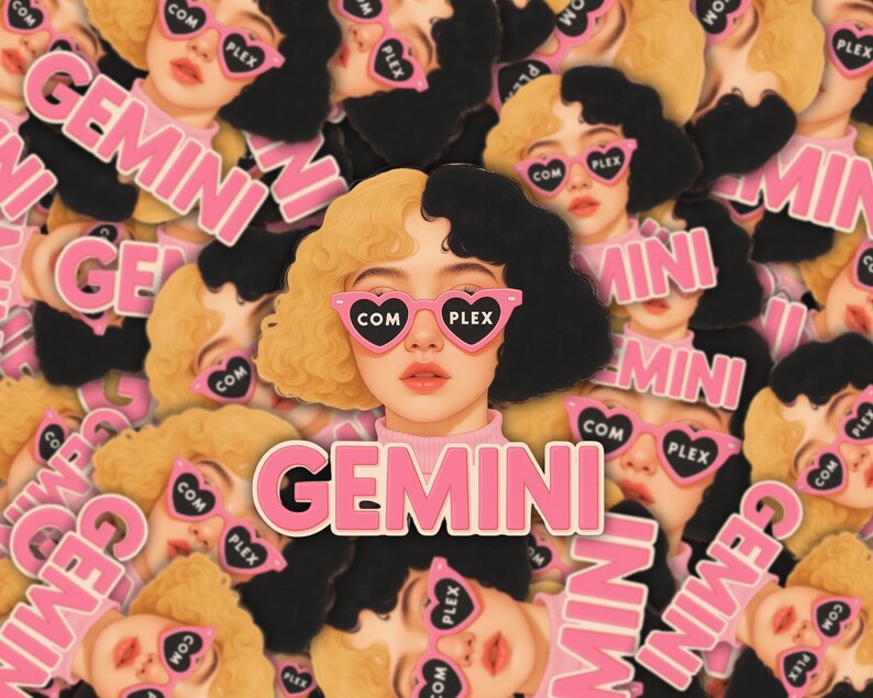 Gemini Pop Art Sticker