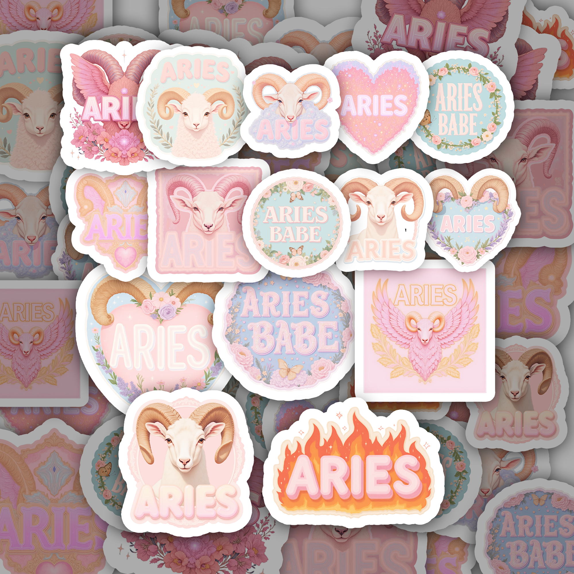 Soft Aries Sticker Collection