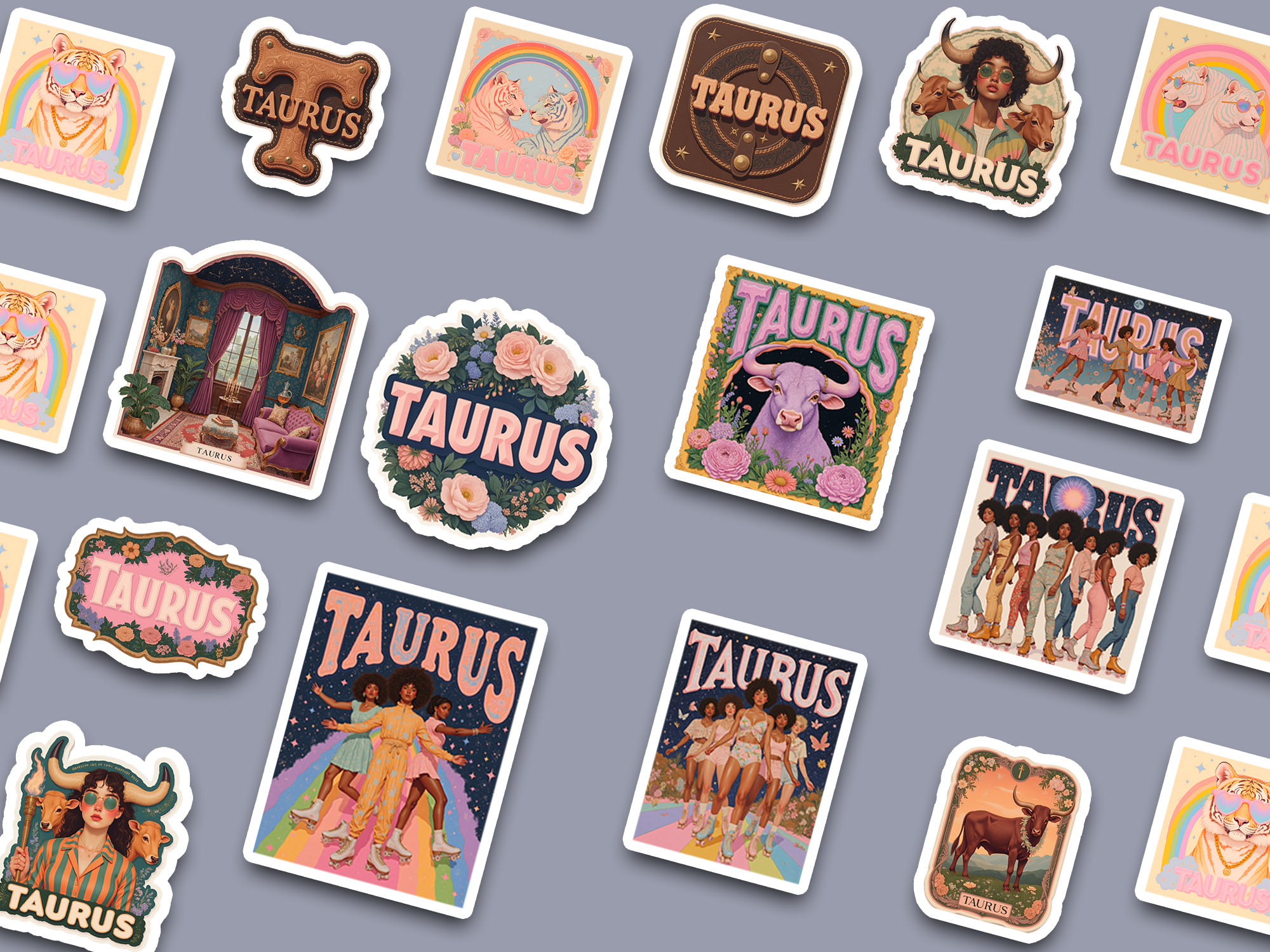 Bold Taurus Collection sticker bundle