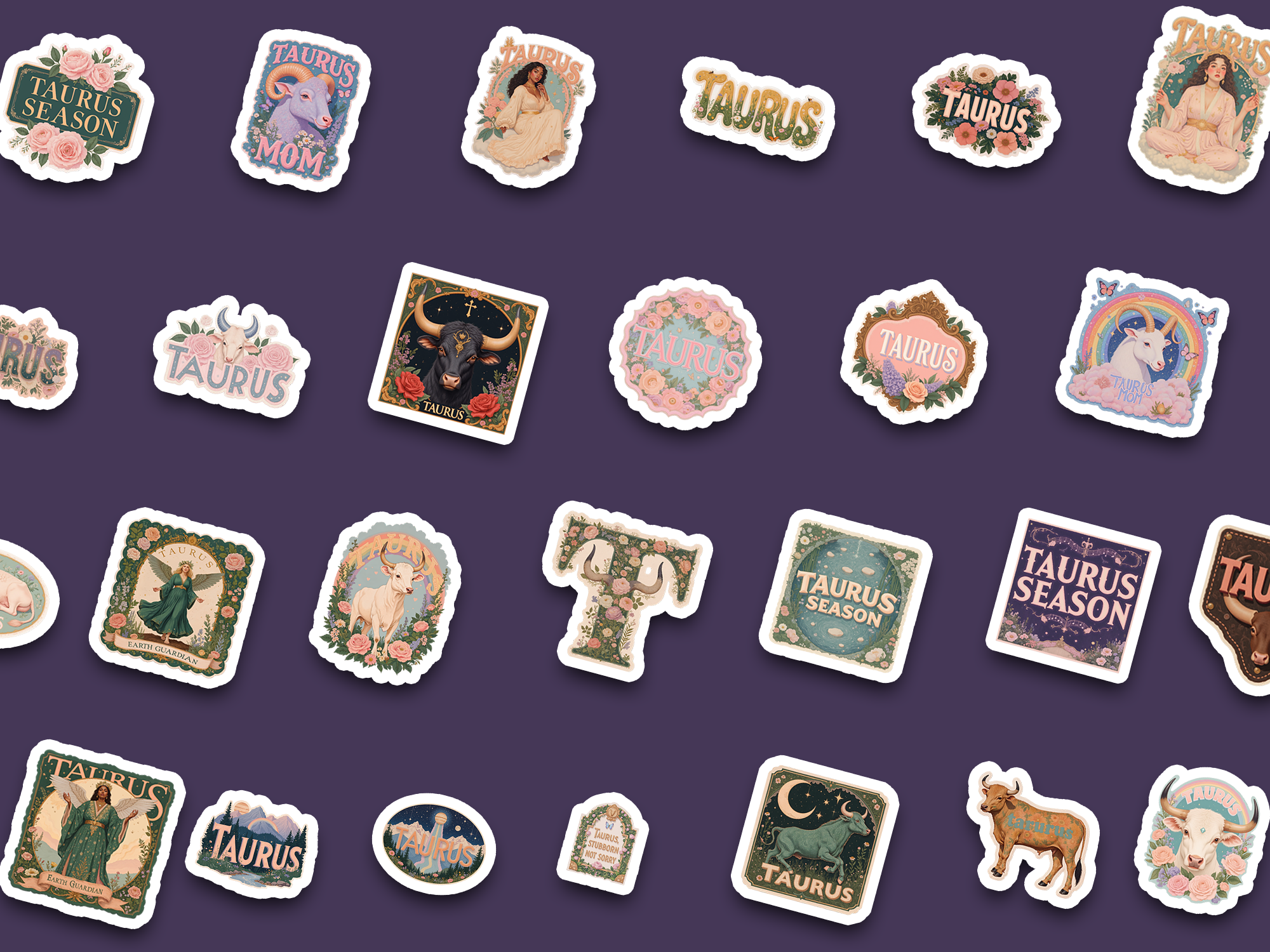 Complete Taurus Collection sticker bundle