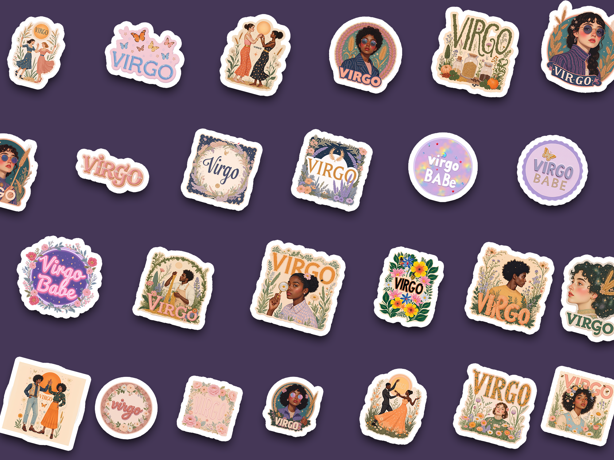 Complete Virgo sticker collection