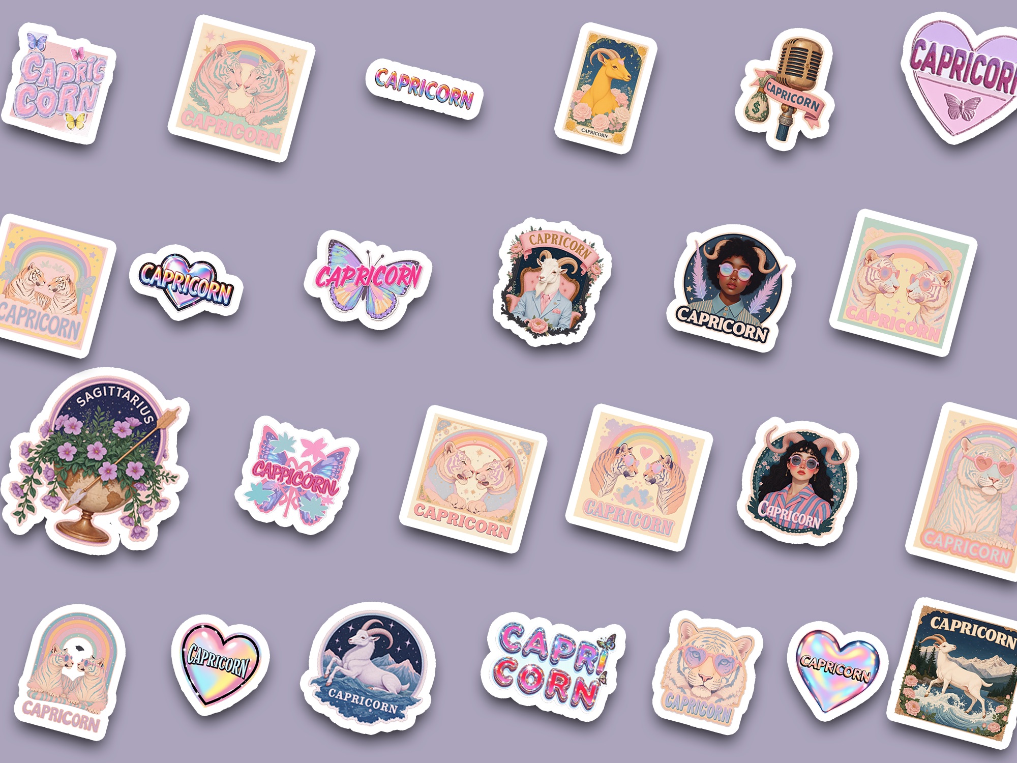 Complete Capricorn sticker collection