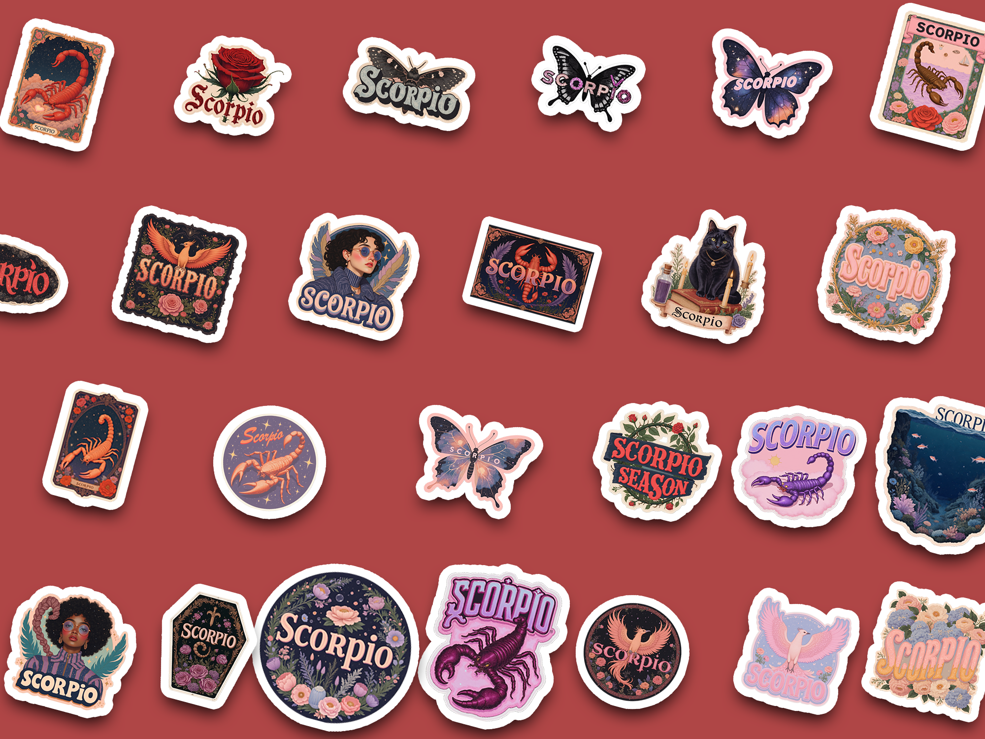 Complete Scorpio sticker collection