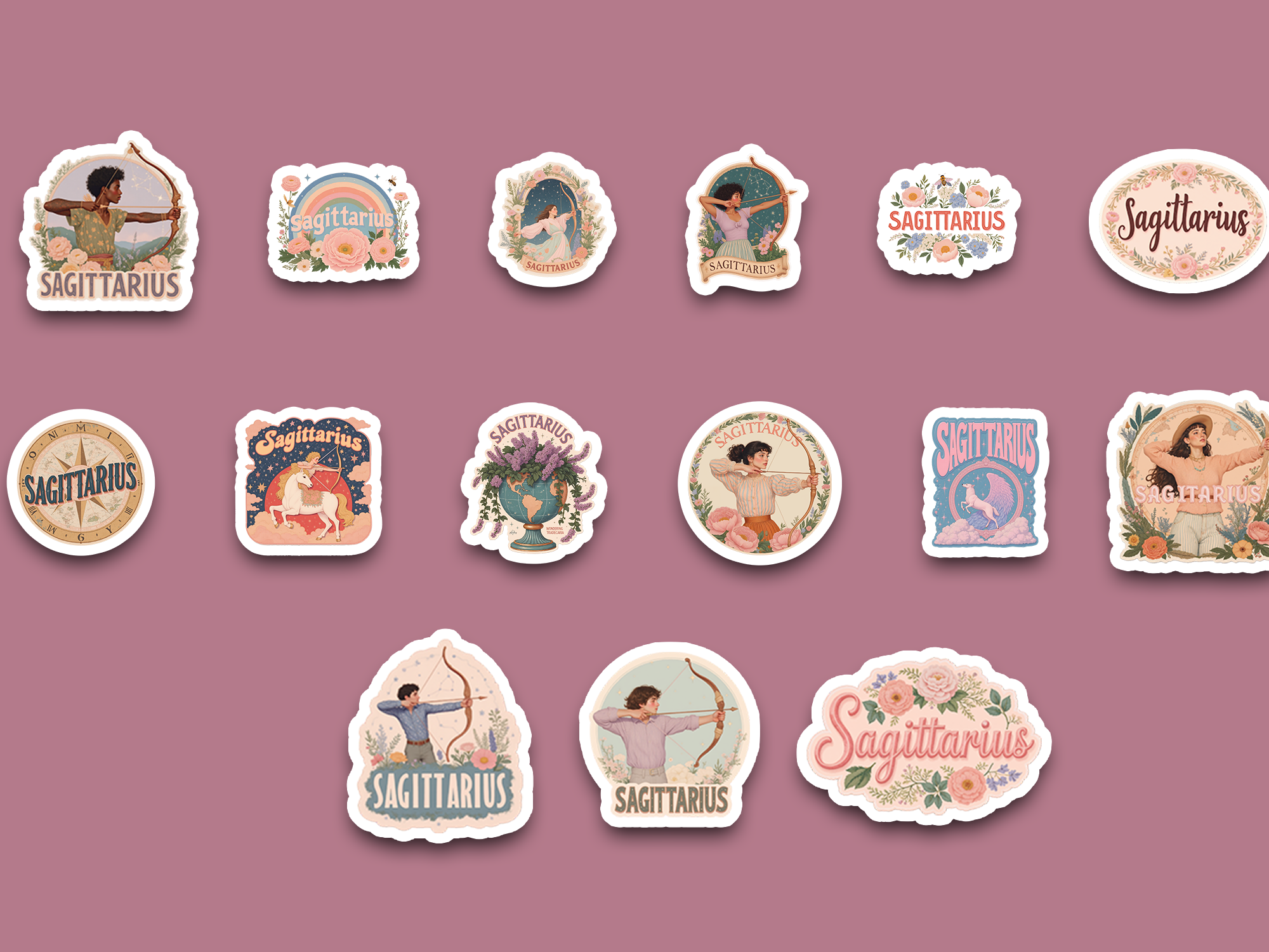 Soft Sagittarius Collection sticker bundle
