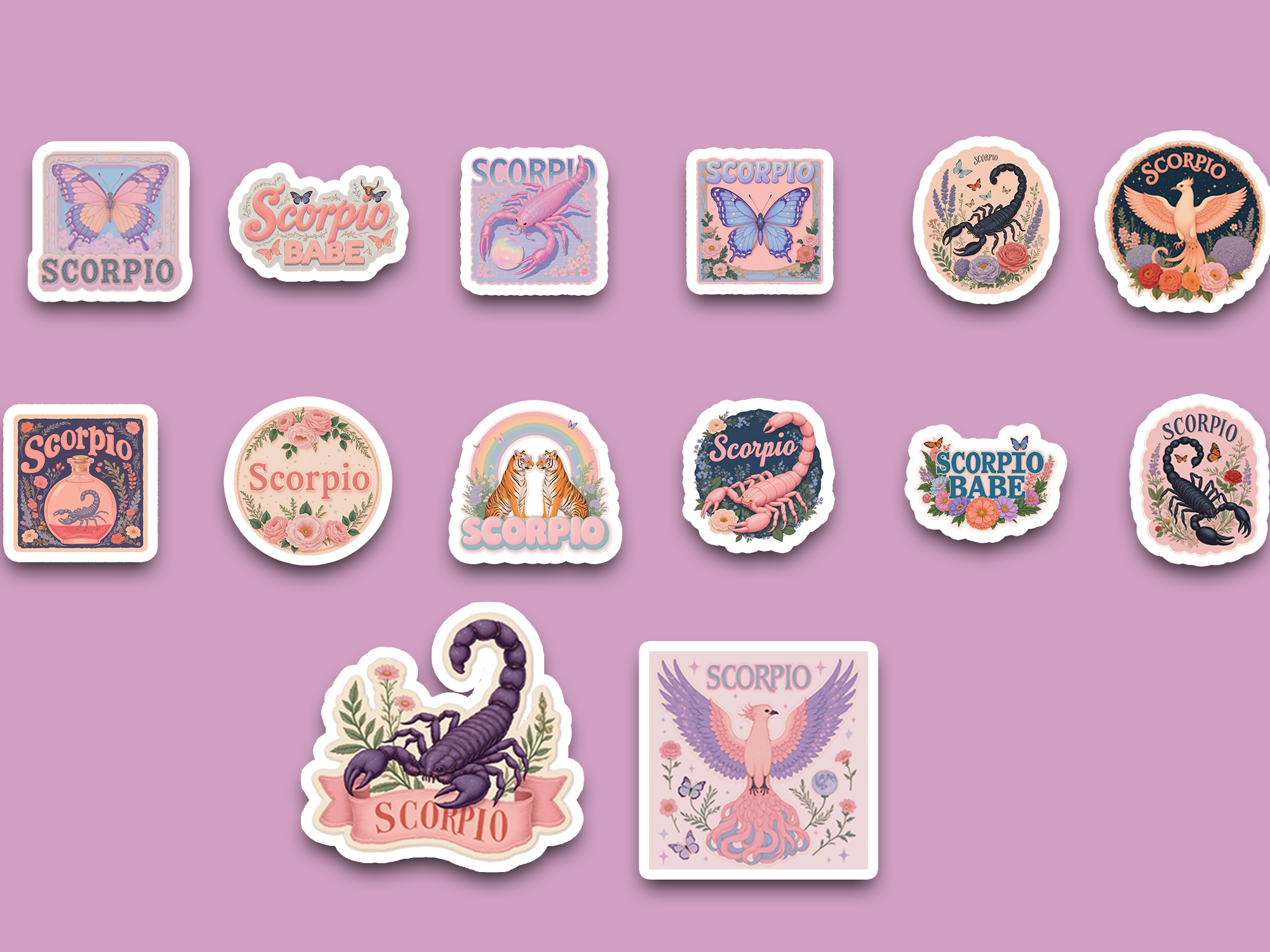 Soft Scorpio sticker collection