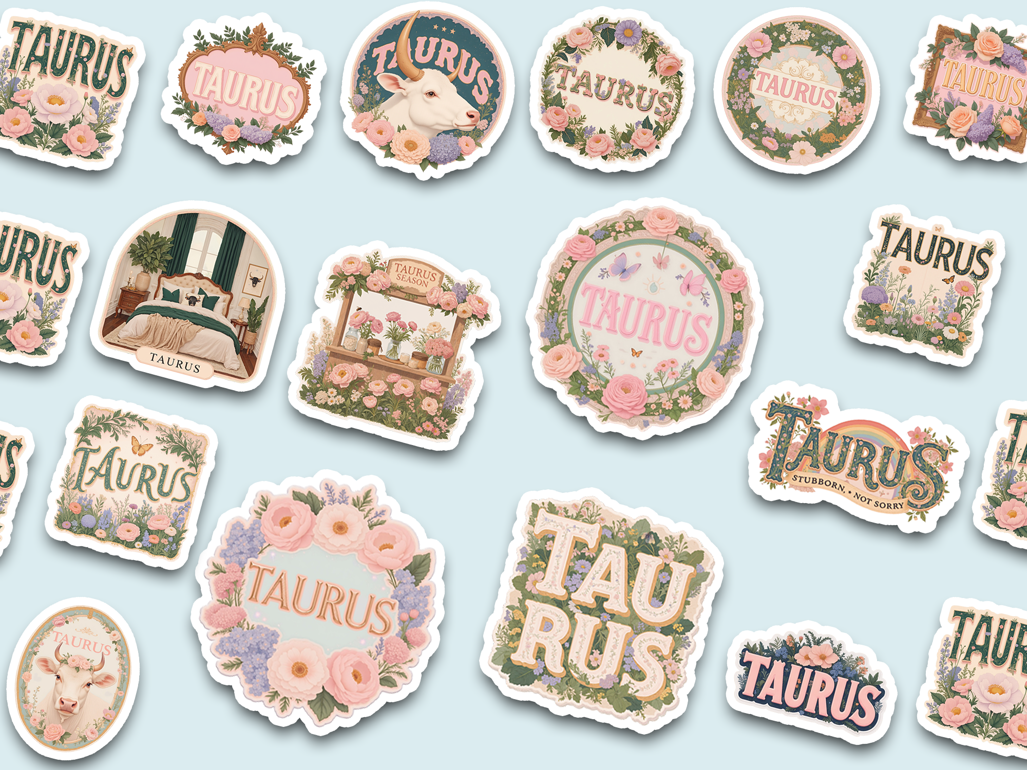 Soft Taurus Collection sticker bundle
