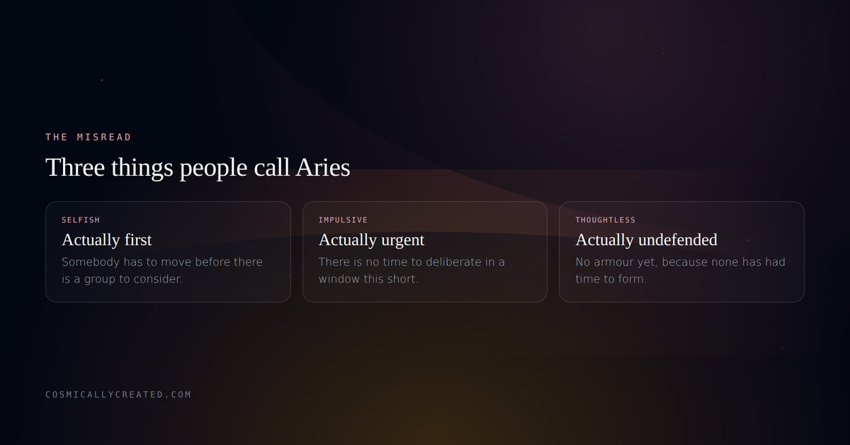 Three common misreads of Aries energy and what is really happening
