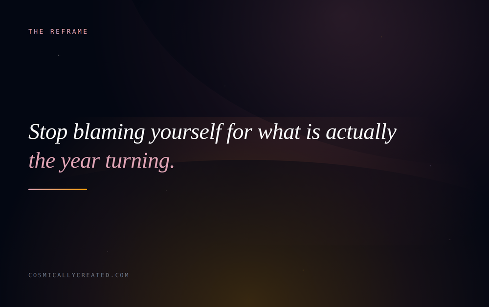 The season after Taurus is not a personal failure, it is the year turning